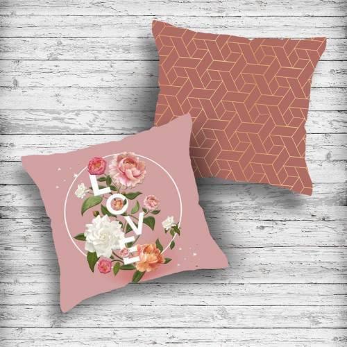 Colorful Custom Designs 3D Luxury Cotton 2 Pcs Seat Mounted Pillow decorate Case Famous Turkish Textile