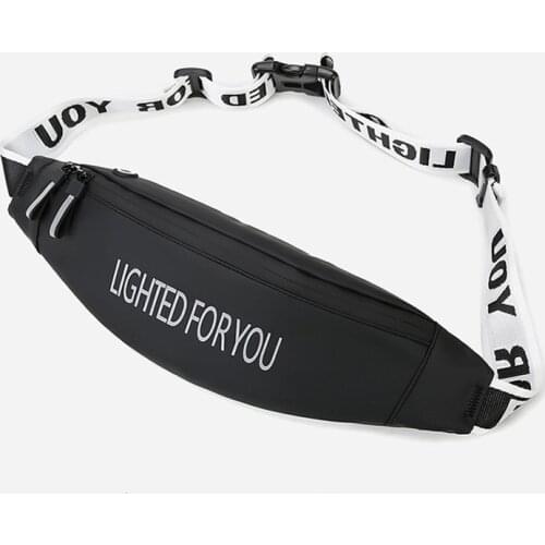 New Nylon sport Waist Bag Men Outdoor Run Waterproof Phone Fanny Pack Gym Hip Bag Women Travel Reflective Casual Banana Belt Bag