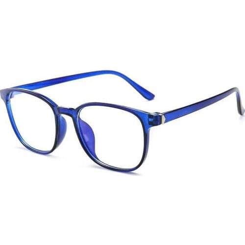 Retro Mens Glasses Frame Fashion Computer Eyeglasses Frame Women Anti-blue Light Transparent Clear Pink Plastic Frame