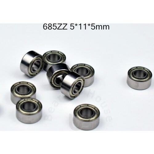 685 685ZZ 5*11*5(mm) 10pieces bearing free shipping ABEC-5 metal Sealed Miniature Bearing 685 685Z 685ZZ chrome steel bearing