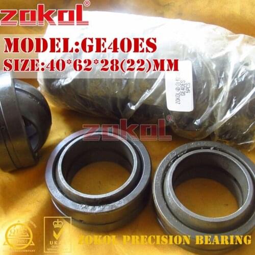 ZOKOL bearing GE40ES Radial Spherical Plain Bearing 40*62*28(22)mm