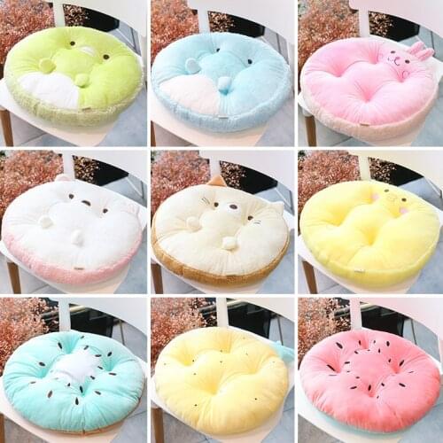 Kawaii Chair Cushion Back Cushion Home Decor Cartoon Plush Seat Cushion Students children girls nursery Chair Cushion