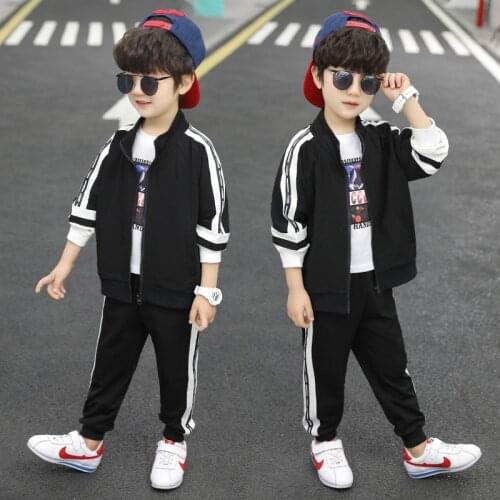 Sport Spring Autumn Childrens Clothes Set Boys Sweatshirts + Pants 2pcs/Set Kids Teenage Gift Formal Boy Clothing High Quality