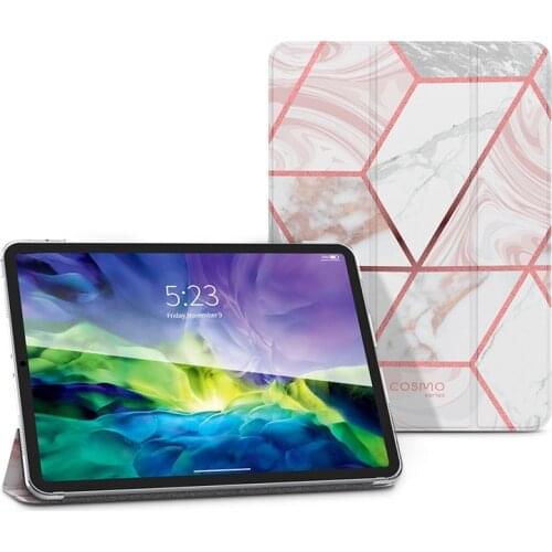 I-BLASON For iPad Pro 11 Case (2020) Cosmo Lite Slim Trifold Stand Smart Clear Hard Back Protective Cover with Auto Sleep/Wake
