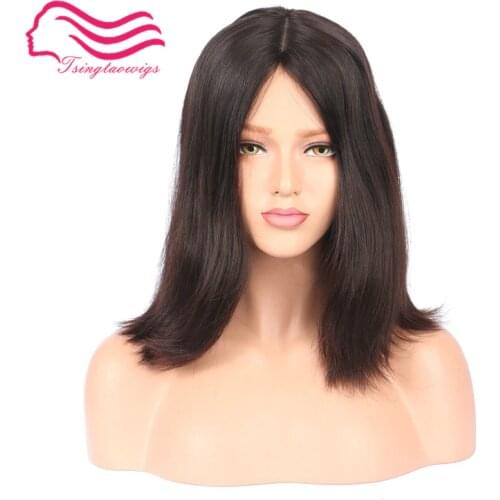 Tsingtaowigs , Custom made European virgin hair jewish wig 14inch no layer Best Sheitels wigs free shipping