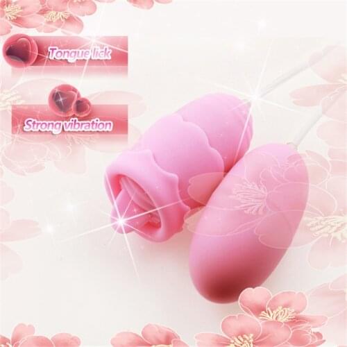 Tongue Lick Portable Mini Bullet Vibrator Female Masturbation Clitoris Vagina Stimulate G-spot Vibrating Sex Toys For Women