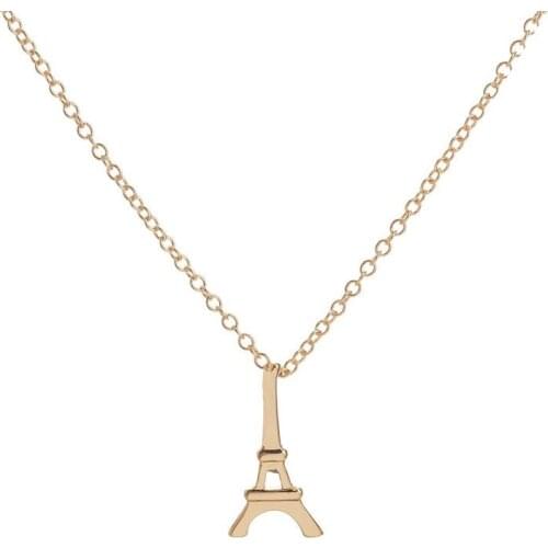 Yiustar Fashion Necklace Vintage Small French Eiffel Tower Charm Couple Necklace Jewelry for Women Best Friend Gifts