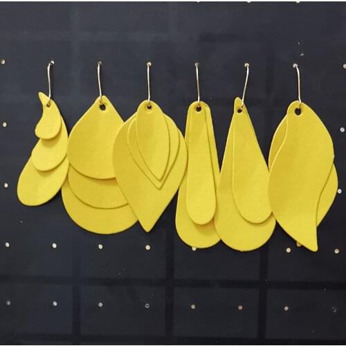 1Set/15pcs earring dangle Metal Cutting Dies Craft Die Cut Stencils for DIY Scrapbook Paper Cards Decorative Template