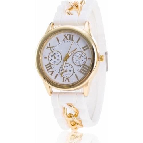 1pc Women Luxury Leather Geneva Neutral Watches Man Watch Cheap Lady Girls Wristwatches Gift Hours Geneva Clock