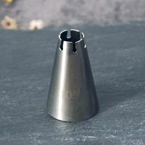 #105 Piping Nozzles Stainless Steel Cream Icing Tips Cup Cake Cream Decorating Cupcake Pastry Tools Baking Accessories