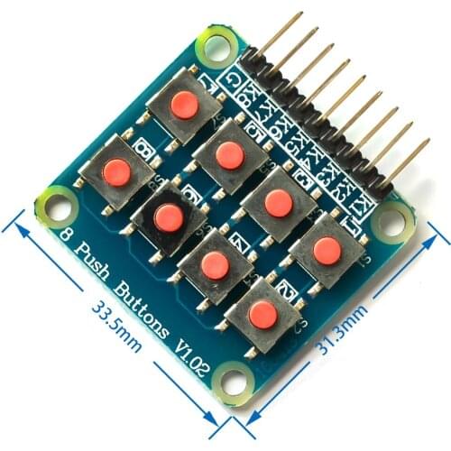 2x4 Keypad 4x2 Keypad 8 Push Buttons V1.00 Key Board Matrix Keyboard Button for Arduino AVR PIC 2*4 Module AVR PIC