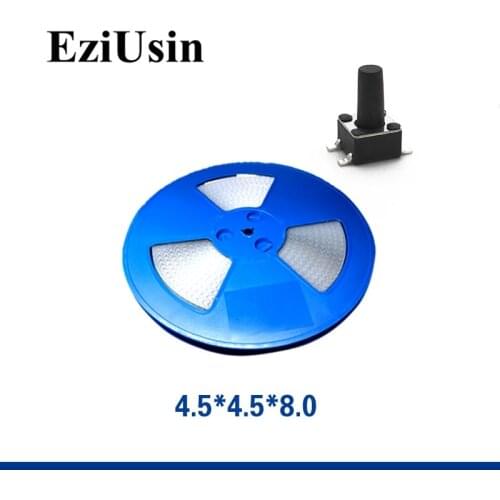 600pcs In Tape One Reel TS-C015 Micro keyboard Switch 4.5*4.5*8.0 Tactile Tact Push Button SMT 4.5x4.5x8.0 Switches