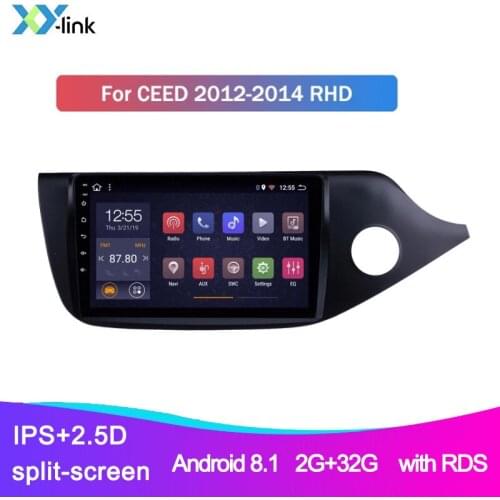 Android 8.1 Car Radio for Kia Ceed RHD 2012 - 2014 GPS Navigation system multimedia player audio stereo accessories no 2 din dvd