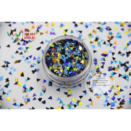 TAFP3-370 Mix Colors and Triangle shapes Glitter for nail art nail gel nail polish nail glue makeup and DIY decoration