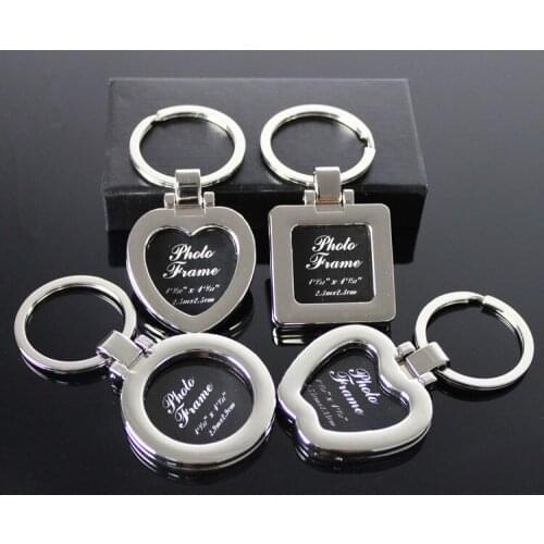 Heart Apple Shaped Friend Photo Picture Frame Locket Pendant Keychain Romantic Fashion Jewelry Nice Gift