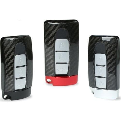 T-Carbon Fiber Smart Remote Key Fob Case Bag Key Shell Holder Cover For NISSAN R35 GTR G-TR 370Z 350Z