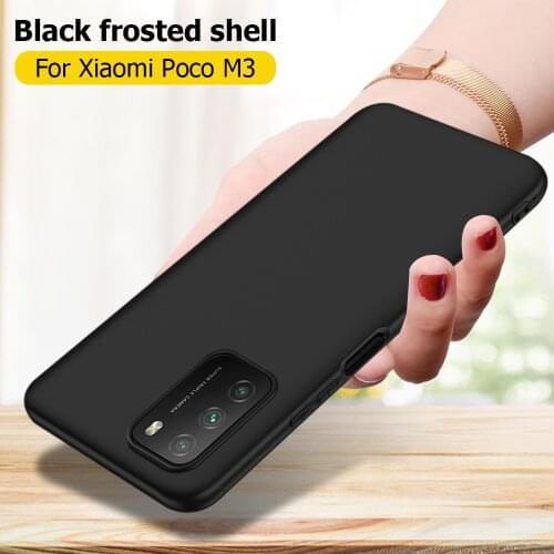 Black TPU Case for Xiaomi POCO F3 GT X3 Pro M3 Case Matte Silicone Case for Pocophone POCO X3 M3 Pro Poco f3 gt Coque POCO M3Pro