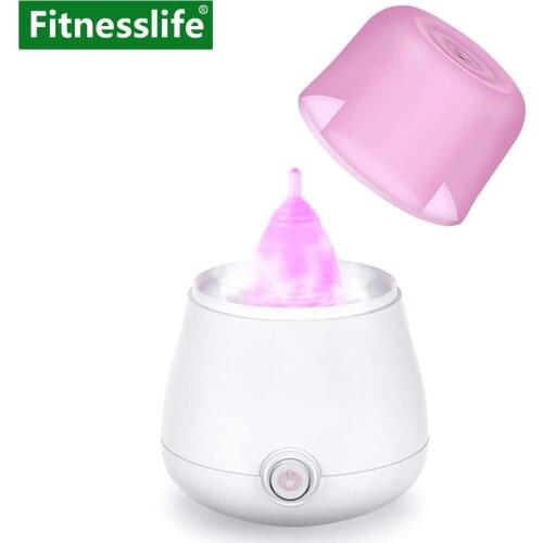 Menstrual Cup Sterelizer Steamer Machine Sanitizer Steriliser Cleaner Auto Shutoff Purple For Women Hygiene Feminine Lady Period