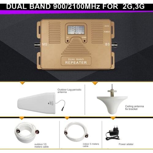 DUAL BAND 900/2100mhz 2g 3g mobile signal booster, repeater