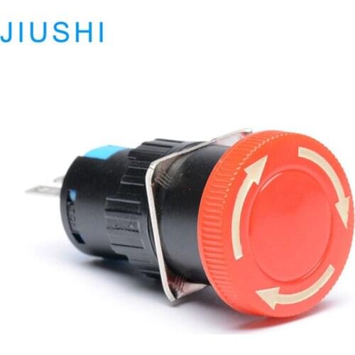 LA16Y-11ZS latching emergency stop push button switch 16mm red