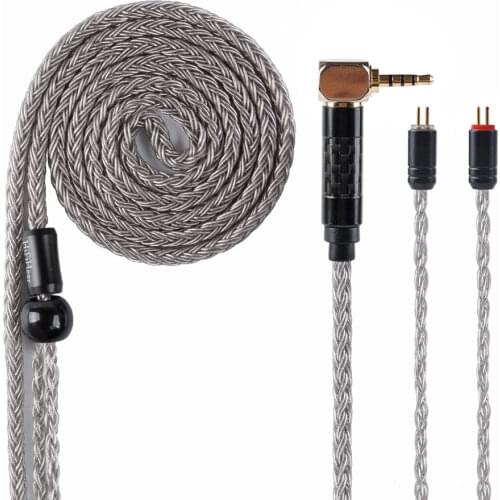 HiFiHear 16 Core Silver Plated Copper Cable 2.5/3.5mm Balanced Cable With MMCX/2PIN/QDC for BLON BL-01 BL-03 KZ ZSX ASX EDX DQ6