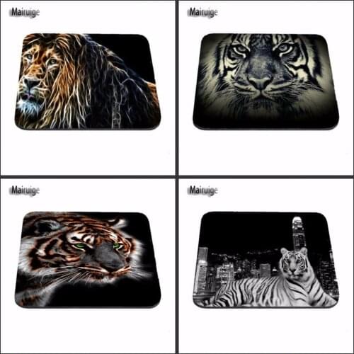 Mairuige Funny Tiger Roaring Printing Game Design Gaming Rubber Durable PC Anti-slip Mouse Mat for Optical/Trackball Mouse