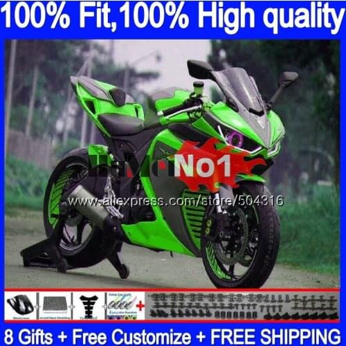 Injection For YAMAHA YZF R3 R25 R3 R 25 YZF-R3 YZFR25 Gloss green 55MC.81 YZF-R25 YZFR3 2014 2015 2016 2017 14 15 16 17 Fairing