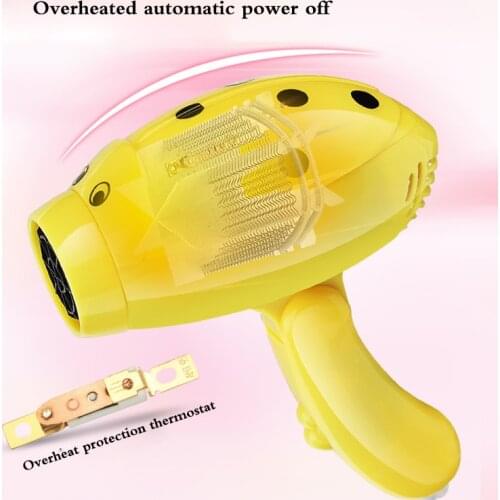 Creative student hostel 700 W folding blower cute travel portable hair dryer Multi-color automatic overheating heat fan