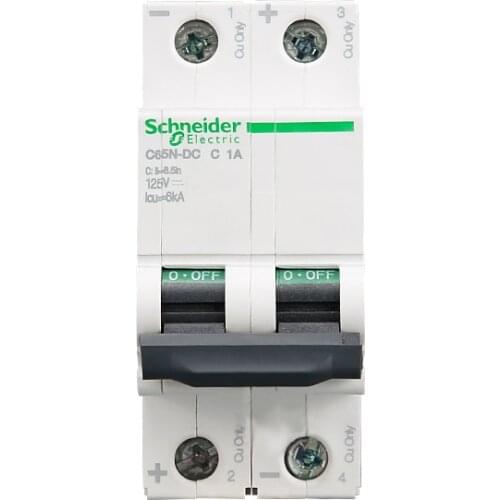 DC air switch miniature circuit breaker C65-DC（M9） 2P 10A 16A 20A 25A 32A 125VDC 6KA