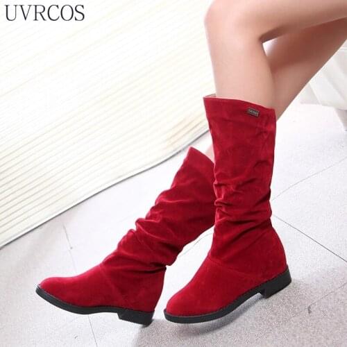 2021 Autumn and Winter New Snow Boots Womens Shoes Casual Womens High Boots Black Red Soft and Comfortable Knight Boots Women