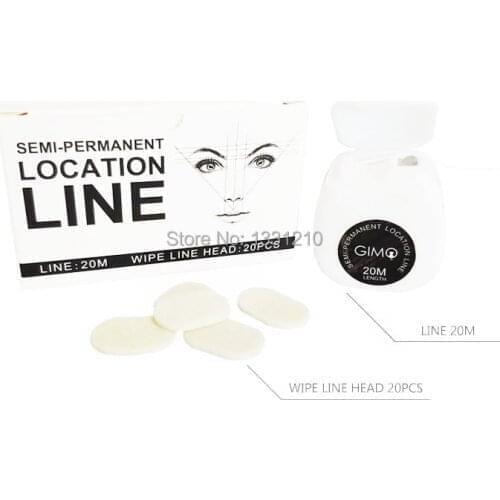 OEM New Makeup Stencil Pre-Cut Strings - NOT INKED - For Eyebrow Mapper - Microblading Measuring Tool String With 10pcs Liners