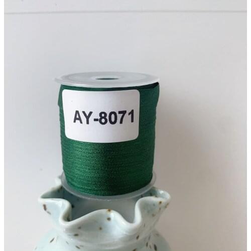 AY-8071 A Roll Wholesale 2mm-36mm 100% Pure Silk Embroidery Ribbons Handcraft Supply Double Faced Thin Taffeta Silk Ribbon
