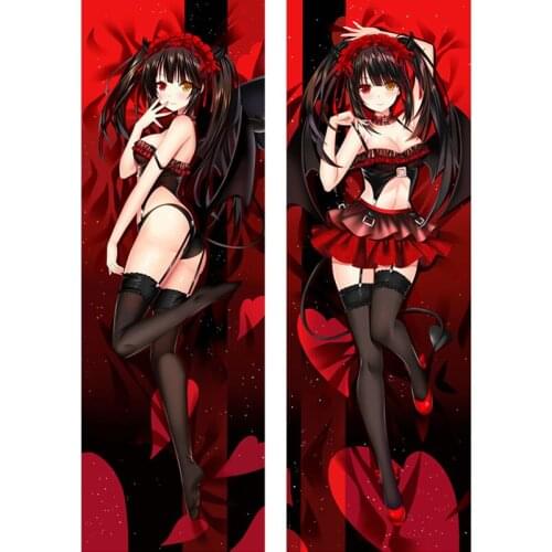 Wholesale Japan Anime Date A Live Tokisaki Kurumi Body Dakimakura Bedding Otaku Hugging Female Throw Cushion Pillow Case Cover