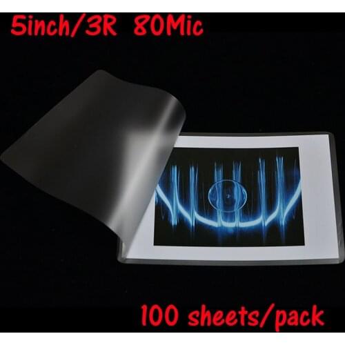 Laminating Film 3R 80mic Thickenss Apply to Photo Paper Size 96*135MM 100 Sheets/Pack