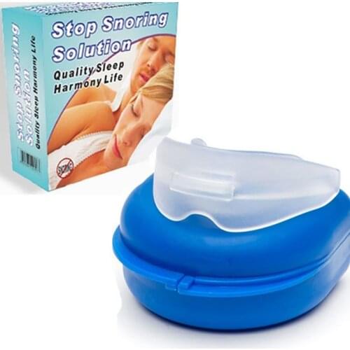 Silicone Stop Snoring Anti Snore Mouthpiece Apnea Guard Bruxism Tray Sleep Aid Mouthguard Stop Teeth Grinding Mouth Guard