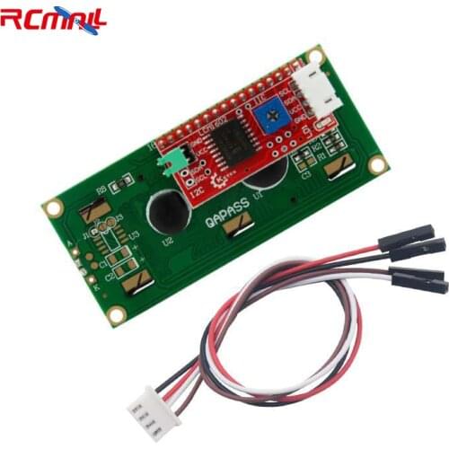 IIC 1602 LCD Screen Blue 5V with Adapter 4P 2.54mm Female Dupont Cable keyes brick