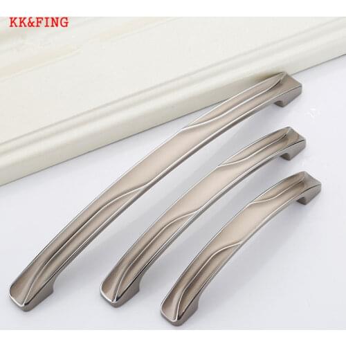 KK&FING Modern Pearl Gray Cabinet Handles and Knobs Drawer Knobs Kitchen Cupboard Door Pulls Fashion Furniture Handle Hardware