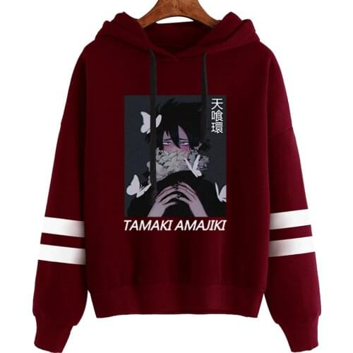Japan Anime My Hero Academia Hoodie Mens Funny Sweatshirts Tamaki_Amajiki Hoodie Creativity Streetwear Male