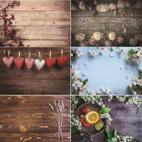Vinyl Custom Photography Backdrops Prop Wooden Planks Photography Background #0056