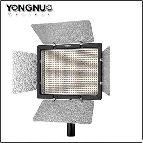 Yongnuo YN600 II YN600L II 5500K LED Video Light + Falcon Eyes AC Adapter Set Support Remote Control by Phone App for Interview