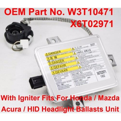 1PCS 35W D2S D2R OEM HID Xenon Headlight Ballast Comput Control Unit W/ Igniter Part W3T10471 X6T02971 For Honda Acura Mazda 3