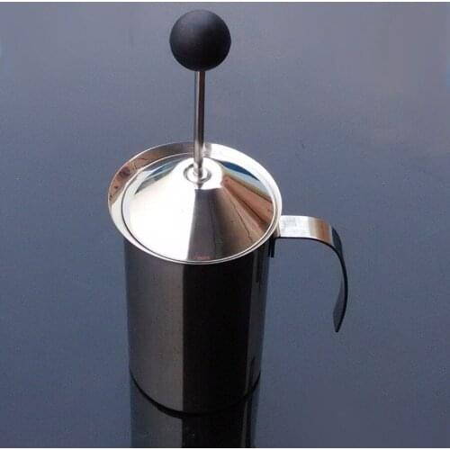 Stainless steel coffee milk pot Milk bubbler Pattern coffee stirrer 1pcs