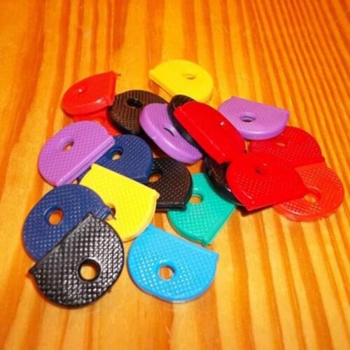 10PC Hollow Multi Color Rubber Soft Key Locks Keys Cap Key Covers Charm Women Men Family Friends Party Birthday Christmas Gifts