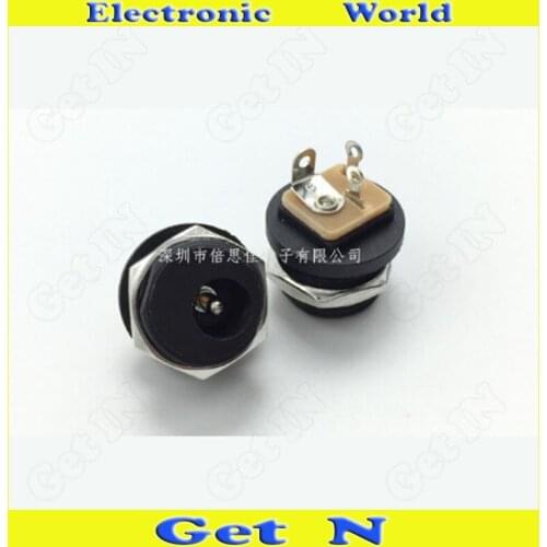 200pcs 5.5*2.1mm DC-021M Female Power Connector with Screw Nut for Phone Tablet