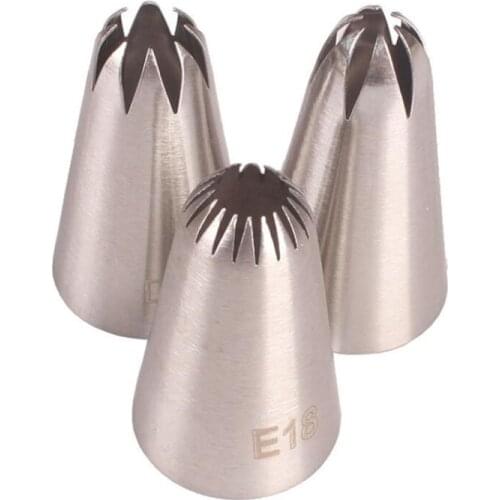 3Pcs / Set #D42#2D#E18 Cake Tips Set Cream Decoration Icing Piping Pastry Nozzles Cupcake Decorating Tool Bakeware