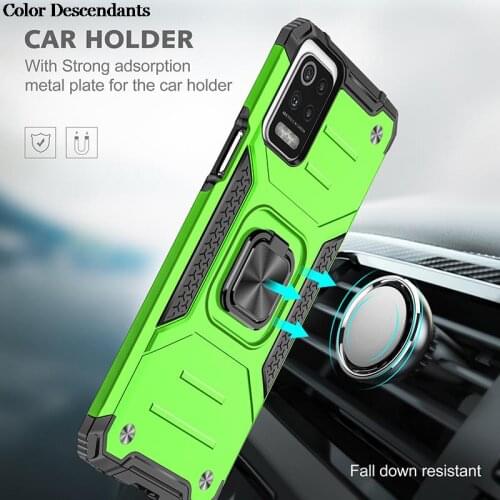 Armor Shockproof Case For LG K52 Magnet Holder Ring Cover Funda LGK52 L G K52 Phone Cover For LG K52 hoesjes Protect Cover case