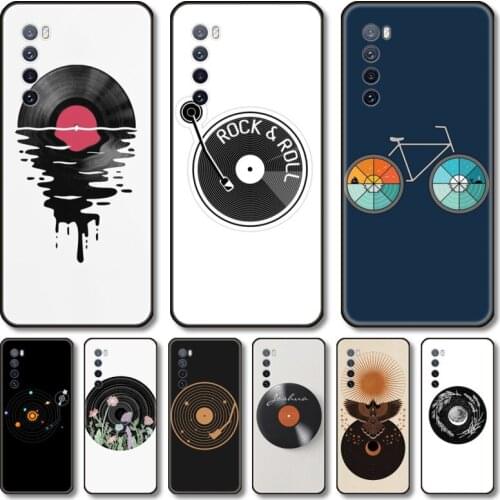 The disc S feeling Phone Case For Huawei Nova 2 3 4 5 6 7 8 SE i E Pro Lite black cell shell