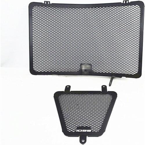 For Ducati 848 1098 1198 Black Aluminum Radiator Guard Oil Cover