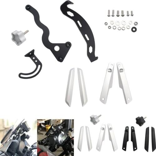 Motorcycle Windscreen Support Aluminium Alloy Windshield Brackets Mount For BMW R1200GS Adventure 2014 2015 2016 2017 2018