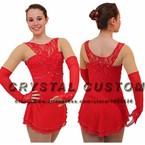 Hot Sales Custom Figure Skating Dress For Kids Fashion New Brand Ice Skating Dresses For Girls DR3577